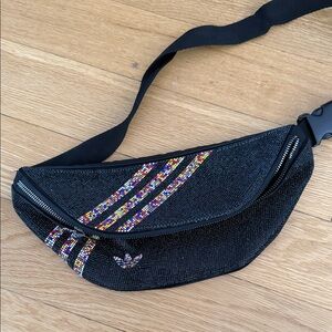 Adidas Black Beaded Crossbody Bag